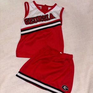 Georgia Kids Cheerleader Outfit - Red and White